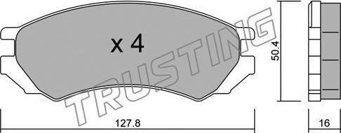 Trusting 184.0 - Bremžu uzliku kompl., Disku bremzes ps1.lv