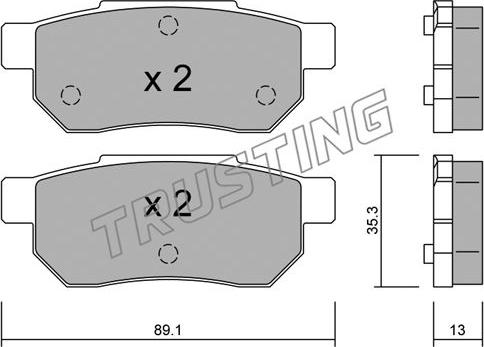 Japanparts JPP-402AF - Bremžu uzliku kompl., Disku bremzes ps1.lv