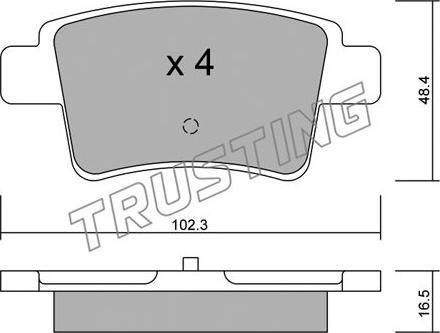 Trusting 817.0 - Bremžu uzliku kompl., Disku bremzes ps1.lv