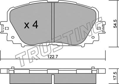 Trusting 836.0 - Bremžu uzliku kompl., Disku bremzes ps1.lv