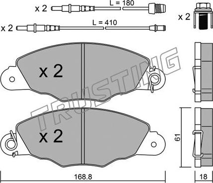 TRW Engine Component GDB1410 - Bremžu uzliku kompl., Disku bremzes ps1.lv