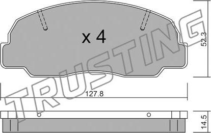 Trusting 248.0 - Bremžu uzliku kompl., Disku bremzes ps1.lv