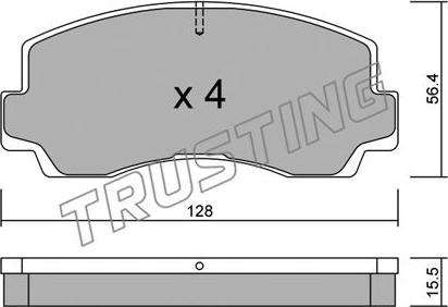 Trusting 252.0 - Bremžu uzliku kompl., Disku bremzes ps1.lv