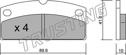 Trusting 783.0 - Bremžu uzliku kompl., Disku bremzes ps1.lv