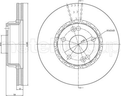 MOPROD MBD0332 - Bremžu diski ps1.lv