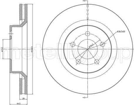 Blue Print ADA104368 - Bremžu diski ps1.lv