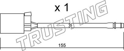 Trusting SU.015 - Indikators, Bremžu uzliku nodilums ps1.lv