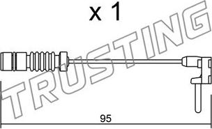 Trusting SU.011 - Indikators, Bremžu uzliku nodilums ps1.lv