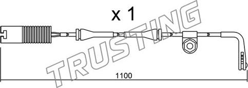 Trusting SU.148 - Indikators, Bremžu uzliku nodilums ps1.lv