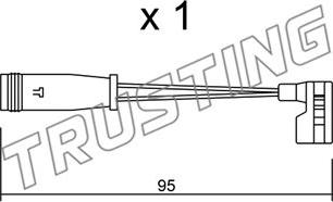 Trusting SU.164 - Indikators, Bremžu uzliku nodilums ps1.lv