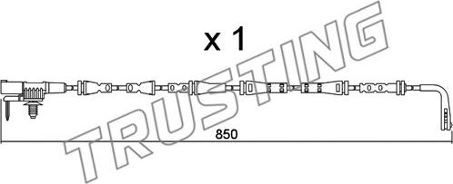 Trusting SU.352 - Indikators, Bremžu uzliku nodilums ps1.lv