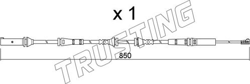 Trusting SU.366 - Indikators, Bremžu uzliku nodilums ps1.lv