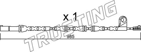 Trusting SU.309 - Indikators, Bremžu uzliku nodilums ps1.lv