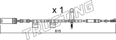 Trusting SU.324 - Indikators, Bremžu uzliku nodilums ps1.lv