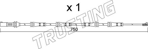 Trusting SU.373 - Indikators, Bremžu uzliku nodilums ps1.lv