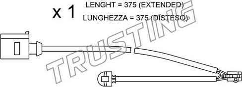 Trusting SU.294 - Indikators, Bremžu uzliku nodilums ps1.lv