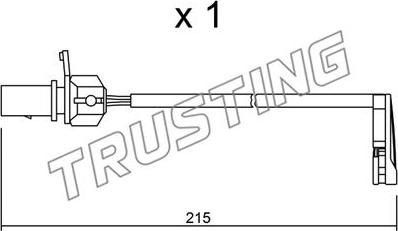 Trusting SU.291 - Indikators, Bremžu uzliku nodilums ps1.lv