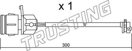 Trusting SU.249 - Indikators, Bremžu uzliku nodilums ps1.lv
