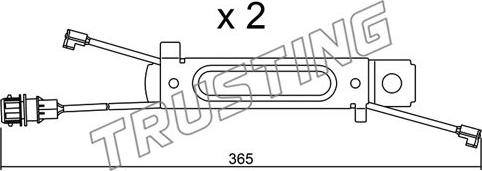 Trusting SU.245K - Indikators, Bremžu uzliku nodilums ps1.lv