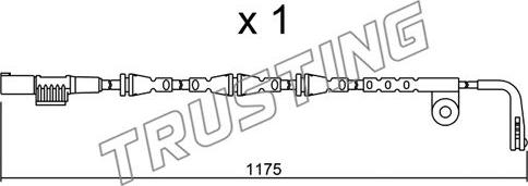 Trusting SU.253 - Indikators, Bremžu uzliku nodilums ps1.lv