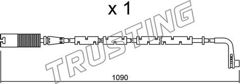 Trusting SU.206 - Indikators, Bremžu uzliku nodilums ps1.lv