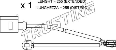 Trusting SU.218 - Indikators, Bremžu uzliku nodilums ps1.lv