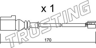 Trusting SU.289 - Indikators, Bremžu uzliku nodilums ps1.lv