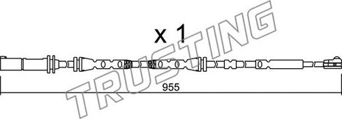 Trusting SU.280 - Indikators, Bremžu uzliku nodilums ps1.lv