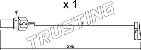 Trusting SU.224 - Indikators, Bremžu uzliku nodilums ps1.lv