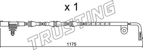 Trusting SU.228 - Indikators, Bremžu uzliku nodilums ps1.lv