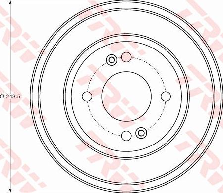 TRW DB4401 - Bremžu trumulis ps1.lv
