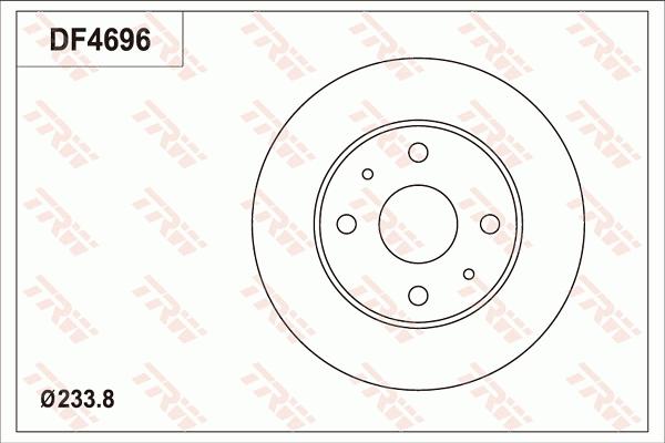 TRW DF4696 - Bremžu diski ps1.lv