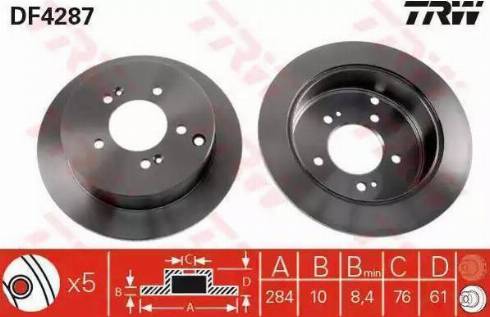 Sangsin Brake SD1052 - Bremžu diski ps1.lv