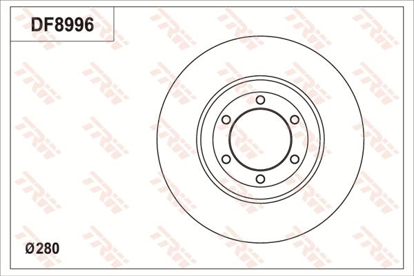 TRW DF8996 - Bremžu diski ps1.lv