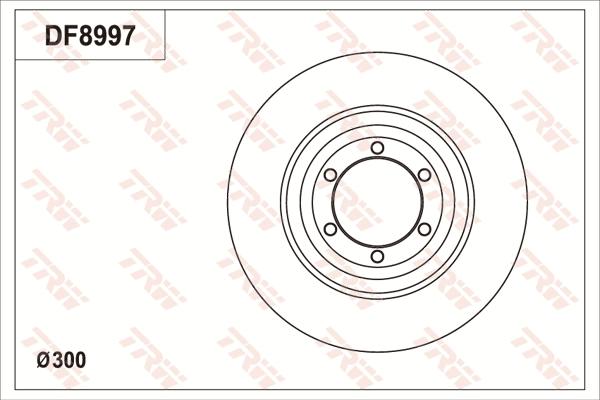 TRW DF8997 - Bremžu diski ps1.lv