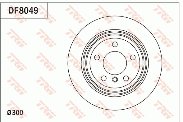 TRW DF8049 - Bremžu diski ps1.lv