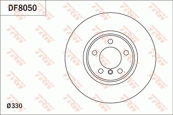 TRW DF8050 - Bremžu diski ps1.lv