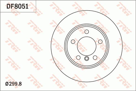 TRW DF8051 - Bremžu diski ps1.lv