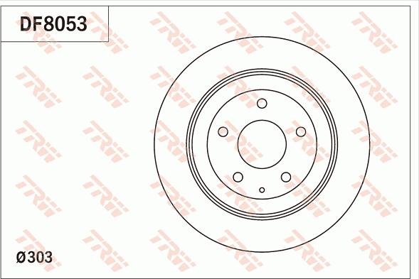 TRW DF8053 - Bremžu diski ps1.lv