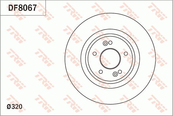 TRW DF8067 - Bremžu diski ps1.lv