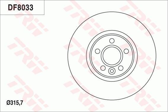 TRW DF8033 - Bremžu diski ps1.lv