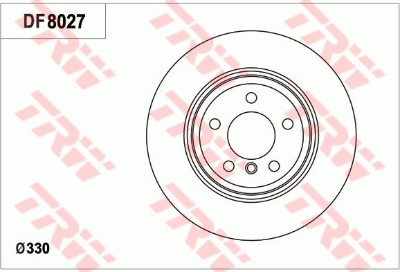 TRW DF8027 - Bremžu diski ps1.lv