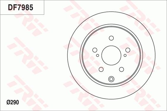 TRW DF7985 - Bremžu diski ps1.lv