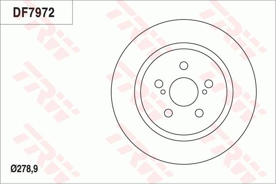 TRW DF7972 - Bremžu diski ps1.lv