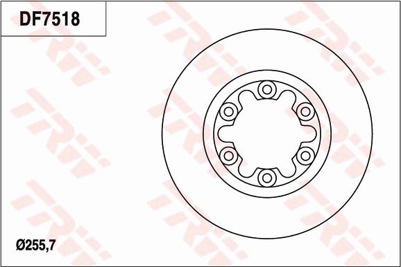 TRW DF7518 - Bremžu diski ps1.lv