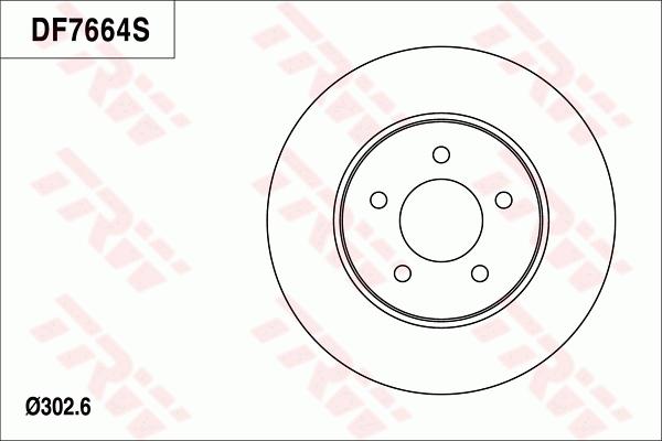 TRW DF7664S - Bremžu diski ps1.lv