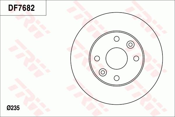 TRW DF7682 - Bremžu diski ps1.lv