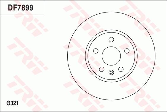 TRW DF7899 - Bremžu diski ps1.lv