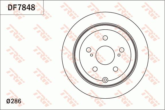 TRW DF7848 - Bremžu diski ps1.lv