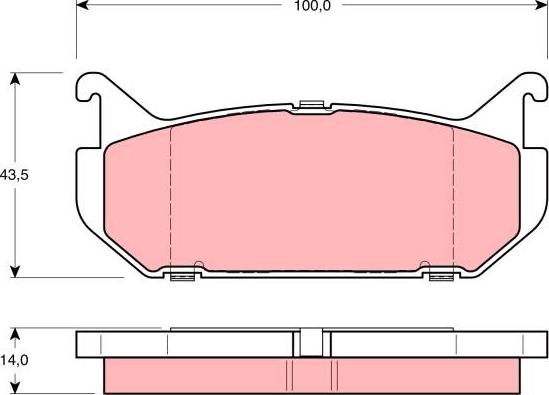 Textar 21766 - Bremžu uzliku kompl., Disku bremzes ps1.lv